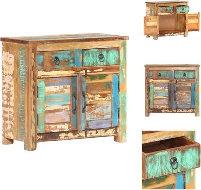 Imagen del producto de vidaXL Mueble aparador de 70x35x65 cm, madera maciza de altholz - Aparadores