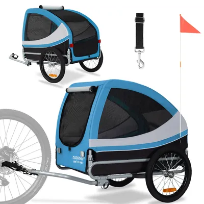 Produktbild von DOGGYHUT® "Tobi" LARGE Hundefahrradanhänger Hundeanhänger Fahrradanhänger