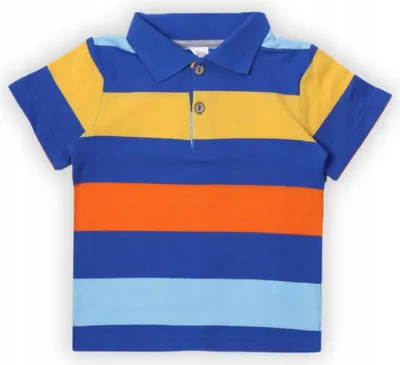 Produktbild von Jungen T-shirt - Bunt - Größe 98 - Kurzarm - Gestreift