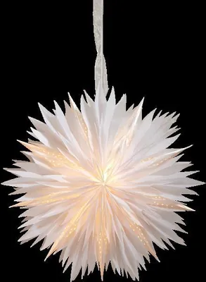 Produktbild von Papierstern Schneeflocke, weiß, Ø 45cm