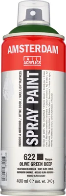 Produktbild von Amsterdam Sprühfarbe Spraydose hochpigmentiert 400 ml Olivgrün Dunkel 622