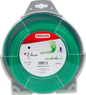 Produktbild von Oregon Mähfaden Trimmerfaden grün / 2,4 mm Länge 88 m für Rasentrimmer Motorsense Freischneider