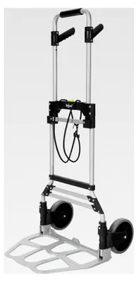 Produktbild von Klappbare Sackkarre bis 150 kg | Sackkarre für Getränkekisten, Faltbare Transportkarre, Kaminholzwagen | Transporthilfe mit Rollen, klappbarer Transportwagen, Umzugshilfe