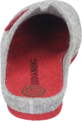 Produktbild von Dr. Brinkmann Damen Hausschuh Pantoffel Wollfilz Applikation 320025, Größe:38 EU, Farbe:Grau