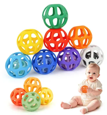 Produktbild von Babyspielzeug Set Rassel Beißring Greifling Motorikspielzeug Mehrfarbig