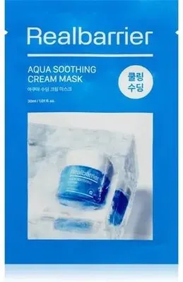 MASECZKA KOREAŃSKA W PŁACHCIE AQUA SOOTHING CREAM 30 ml - REAL BARRIER