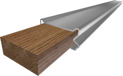 Produktbild von SIHGA Aluminium Unterkonstruktion SymbioFix SFT mit Thermoholzkern 35x77x1100mm