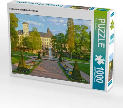 Produktbild von CALVENDO Puzzle Schlosspark und Stadtschloss | 1000 Teile Lege-Größe 64x48cm Foto-Puzzle für glückliche Stunden
