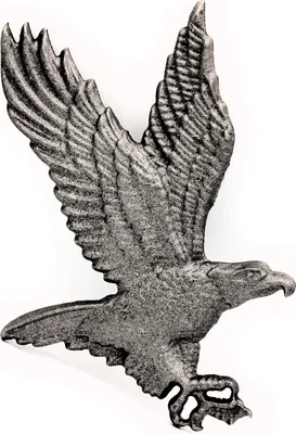 Produktbild von UHRIG Wunderschöner ADLER aus Gusseisen Tiermotiv Wanddeko Ornament Eisen-Kunst