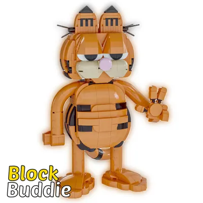 Produktbild von Garfield Kater Klemmbausteine Set 729 Teile - Ikonische Katzenfigur zum Bauen
