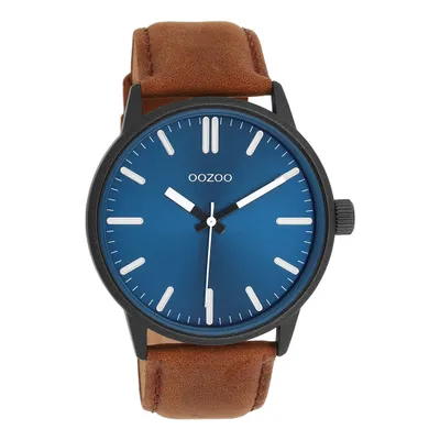 Produktbild von Oozoo Herren Lederarmband Uhr Timepieces braun Analog Quarzuhr UOC11401