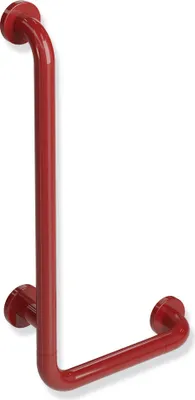 Produktbild von HEWI Winkelgriff Ser 801, d:33, AM:600mm, W:300mm rubinrot