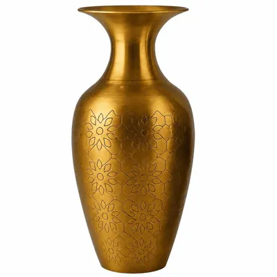 Produktbild von Dekovase Metall Vase Amphore Metallvase Tischvase Tischdeko Dekovase Gold