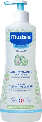 Obrázek produktu pro Dětská bezoplachová BIO čistící voda s avokádem Mustela Bébé No Rinse Cleansing Water, 300ml