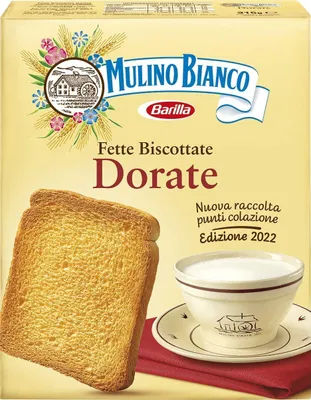 Produktbild von 3x Mulino Bianco Fette Biscottate Le Dorate Zwieback kekse gebackenem Brot 315g
