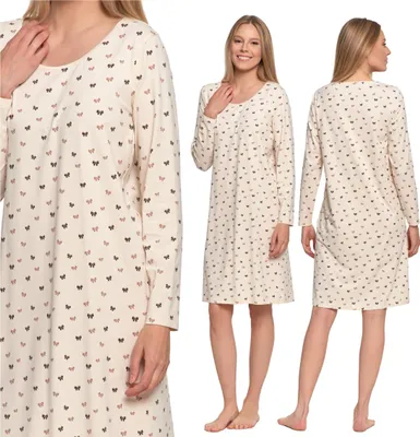 Produktbild von Weihnachten Nachthemd Damen Langarm Pyjamas Geschenk Moraj Xxl