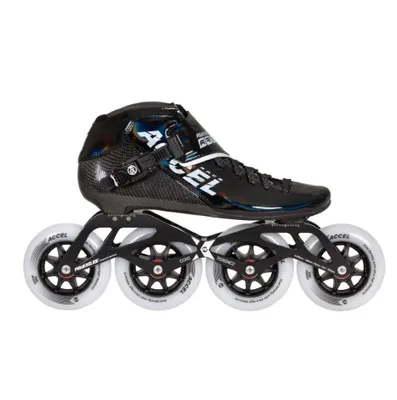 Produktbild von Powerslide Accel Race Black 100 Inlineskates, 46, 4x, 100