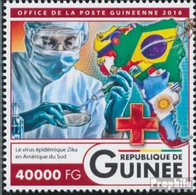Produktbild von Briefmarken Guinea 2016 Mi 11915 (kompl. Ausgabe) postfrisch Zika-Virus