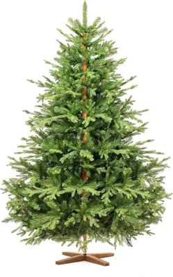 Image de FairyTrees Sapin de Noël Artificiel 180 cm | Arbre de Noël avec Support en Bois | Sapin des Alpes éléments moulés par Injection