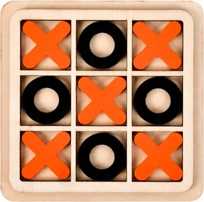 Image de Jeu de Tic Tac Toe - Jeu de société éducatif & logique pour enfants - Jeu éducatif classique en bois pour le plaisir & le développement
