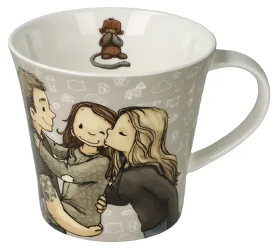 Produktbild von Goebel Coffee-/Tea Mug Anouk - Familie, Fine Bone China, Bunt, 350 ml, 23600171