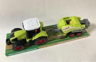 Image de Tracteur avec machines agricoles
