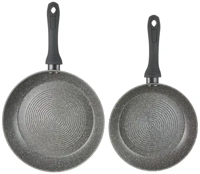 2er-Pfannenset 24 + 28 cm, Aluminium, Antihaft, Induktion