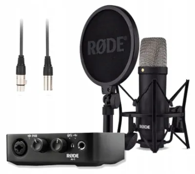 Imagen del producto de Rode RODE NT1 Signature Black + AI-1 Studio Kit MK2: kit completo para estudio