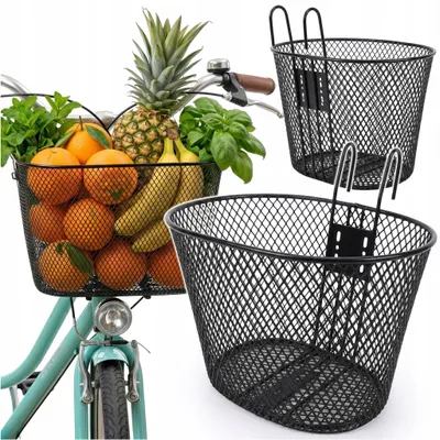 Produktbild von Metall-Fahrradkorb – Vorderer Lenkerkorb Aus Metall – Universal