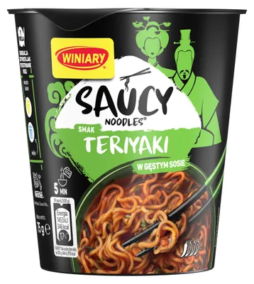 Zdjęcie produktu dla WINIARY streetfood Nudle smak klasyczny Teriyaki 75g
