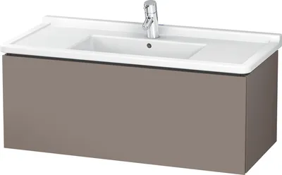 Produktbild von Waschtischunterbau L-CUBE 469x1020x408mm basalt matt basalt matt