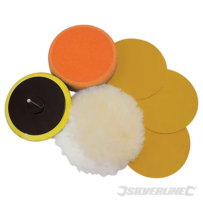 Zdjęcie produktu dla Silverline 107912 Akcesoria do szlifowania i polerowania, 6 szt
