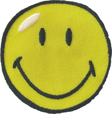 Produktbild von Mono Quick 04073 Smiley © gelb, Bügelbild, Patch, ca. 5,5 x 5,5 cm