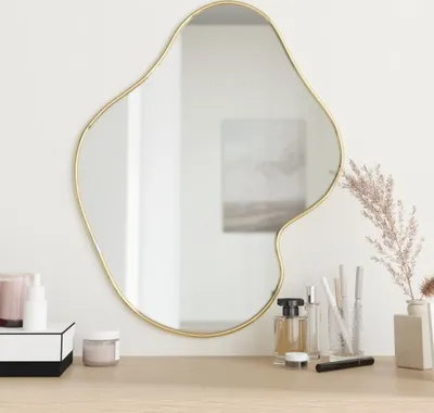 Produktbild von (Angebot 2026)Wandspiegel - Moderner Stil - für Wohnzimmer - Golden 60x50 cm GermanyMöbel 37370 - Wandspiegel