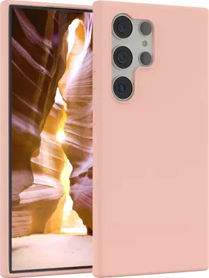 Produktbild von EAZY CASE Silikonhülle für Samsung Galaxy S24 Ultra Silikon Backcover Schutz in Rosa