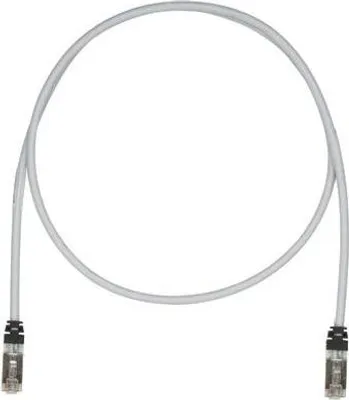 Produktbild von Panduit 10m Cat6a Netzwerkkabel Grau S/FTP (S-STP)