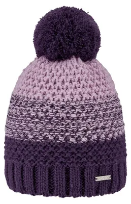 Produktbild von Strickmütze mit Bommel in Mauve