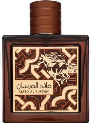 A close-up studio shot of a perfume bottle.