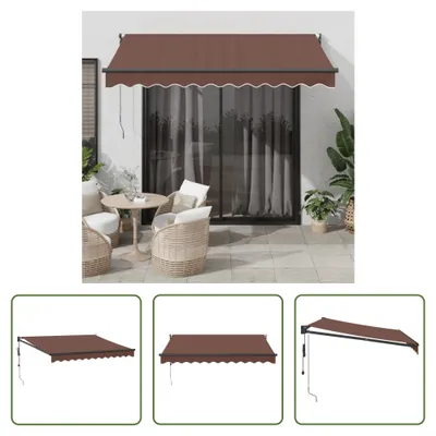 Produktbild von The Living Store Markise Automatisch Braun 300x250 cm