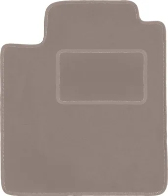 Produktbild von Fahrerfußmatte Velours beige passend für Nissan Micra K12 (2002-2010, Schrägheck) – mit Befestigungen – passgenau