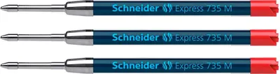 Produktbild von Schneider Express 735 Kugelschreiberminen M rot, 3 St.