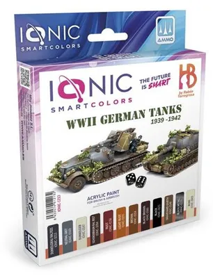 Zdjęcie produktu dla Zestaw modeli czołgów niemieckich z okresu II wojny światowej MIG IONIC-1213 IONIC 1939–1942
