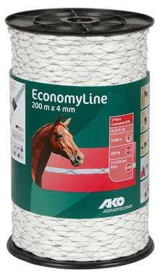 Produktbild von 200 m EconomyLine Weidezaunseil Ø 4 mm kreuzgewickelt höchste Zuverlässigkeit