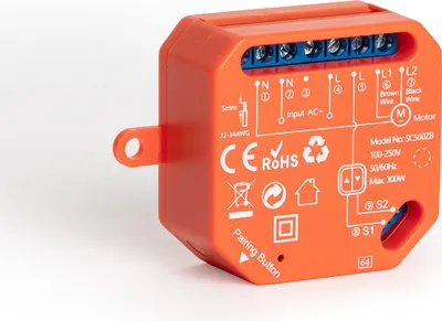 Produktbild von Jalousieschalter WiFi ZigBee Rot