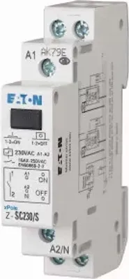 Produktbild von Eaton Stromstossschalter +Zentralsteuerung, 24AC, 1S, 16A, 50/60Hz, 1TE 265300