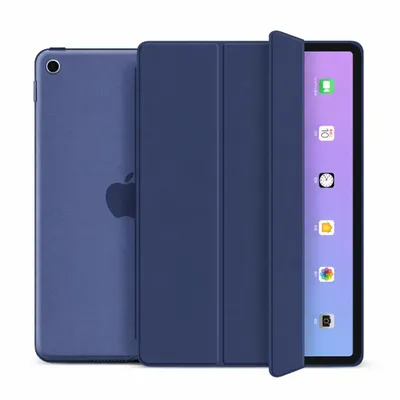 Produktbild von Schutzhülle für Apple iPad 10.2" Zoll 9. 8. 7. Generation (2021/2020/2019) Etui Tasche Case Smart Cover Standfunktion Wake Up Sleep - BLAU