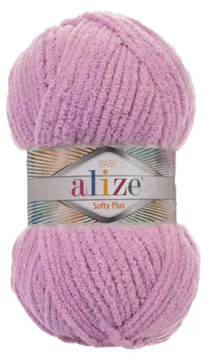 100g Kuschelgarn Alize Softy Plus Baby Strickgarn Babywolle flieder
