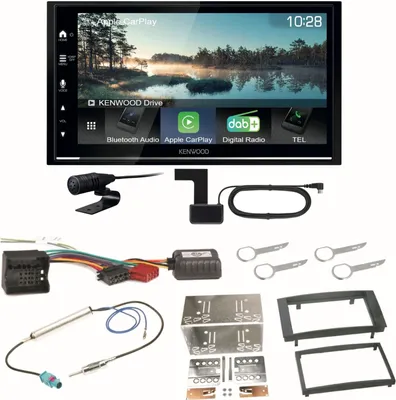 Produktbild von Kenwood DMX7722DABS Android Auto CarPlay Einbauset für T5 2003-2015 Multivan