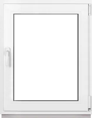 Obrázok produktu pre Framex okno do pivnice PVC biele šírka x výška 75 x 100 cm (750 x 1000 mm) dvojité (32 mm) otočné/sklopné DIN pravé - Premium - všetky veľkosti