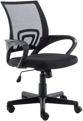 Produktbild von DELUKE® Bürostuhl PARIS - 88x56x54, Schwarz | Kunstleder | Kunststoff Gestell | ergonomische Bürostühle Homeoffice Stuhl mit Rollen